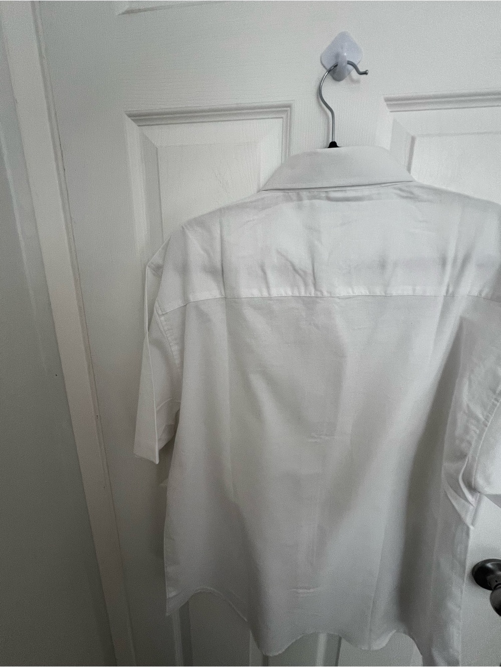 Classic White Short-Sleeve Dress Shirt - Picture 11 of 11
